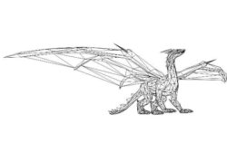 3D illusion led lamp dinosaur has wings