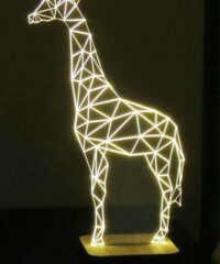 3D illusion led lamp giraffe