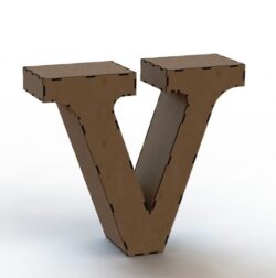 3d letter V