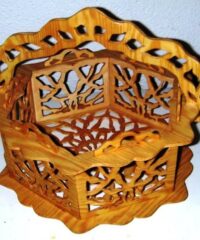 Art wooden basket