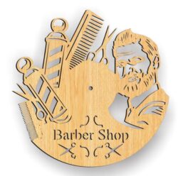Barber shop wall clock