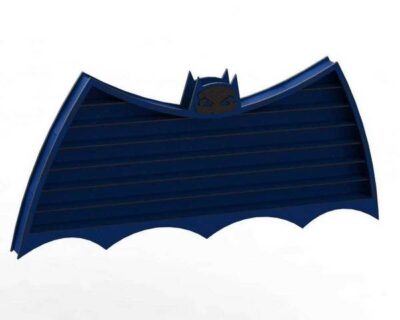 Bat Shape Wooden Wall Shelf
