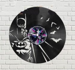 Bat man wall clock