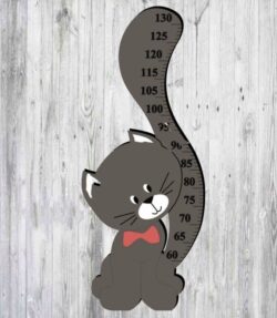 Cat height ruler