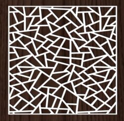 Decorative pattern of broken glass square