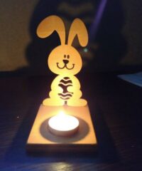 Easter bunny candle