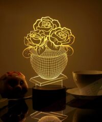 Flower Vase 3D Acrylic Lamp