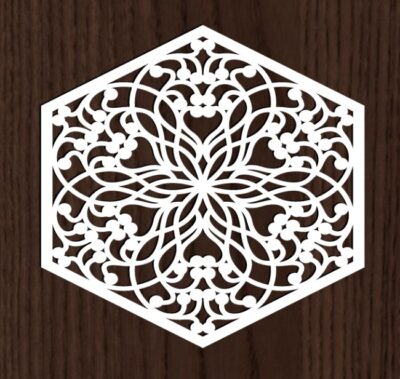 Hexagonal decorative pattern