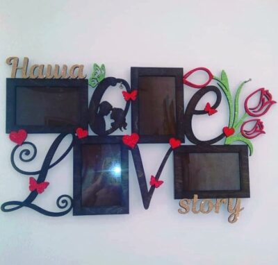 Love story photo frames