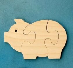 Pig puzzle piece