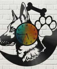 Shepherd dog wall clock