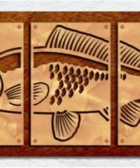 Triptych Fish Art