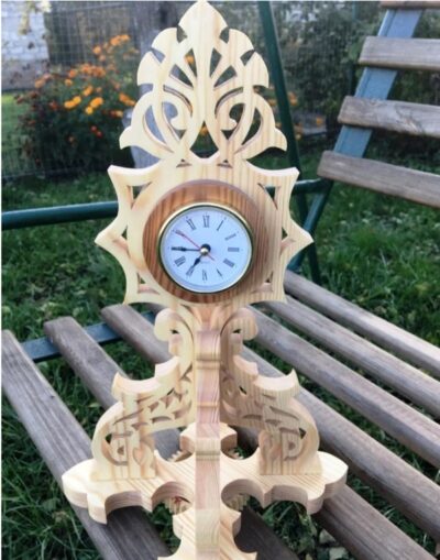 Unique wooden clock