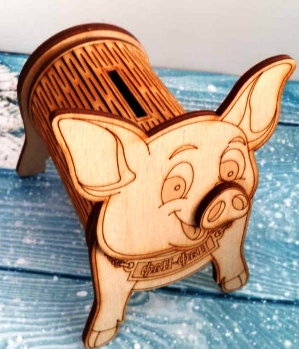 Wooden Piggy bank