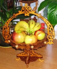 Wooden fruit basket