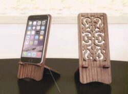 Wooden phone stand