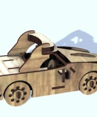 Wooden race car
