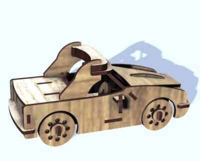 Wooden race car