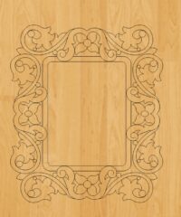 Beautifully decorated frame
