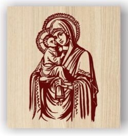 Blessed mother and son