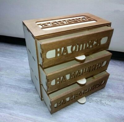 Box with drawers