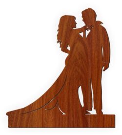 Bride and groom statue