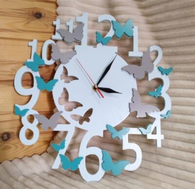 Butterfly wall clock