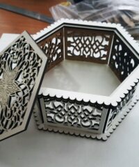 Carved plywood box