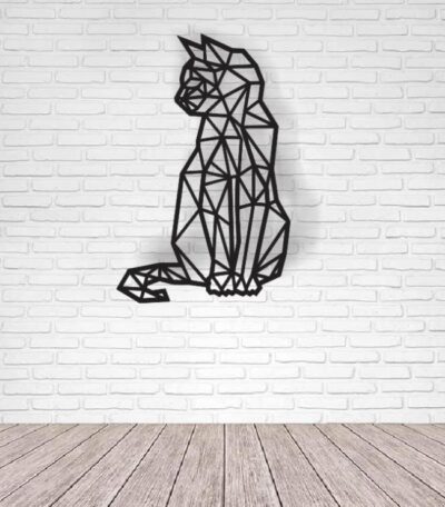 Cat decorates the wall