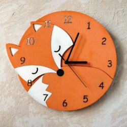 Fox wall clock