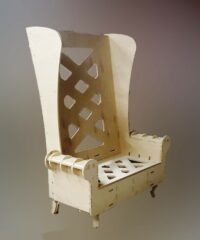 Large plywood chair