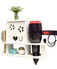 Shelf for hair dryers