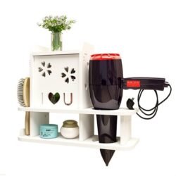 Shelf for hair dryers