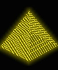 3D illusion led lamp Pyramid