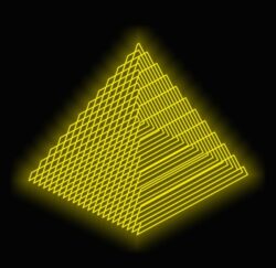 3D illusion led lamp Pyramid