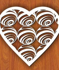 Heart with spiral