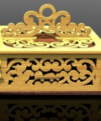 Lid casket with handle