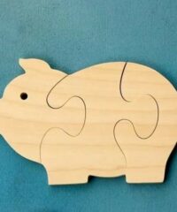 Pig puzzle piece