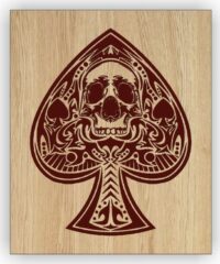 Spade Card with skull