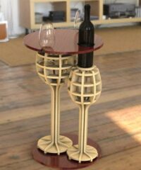 Wine table for two