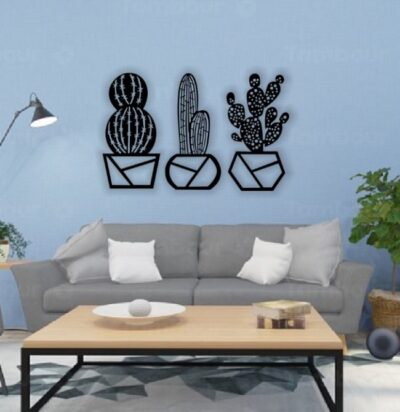 Cactus wall decor