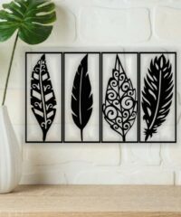 Feather wall decor