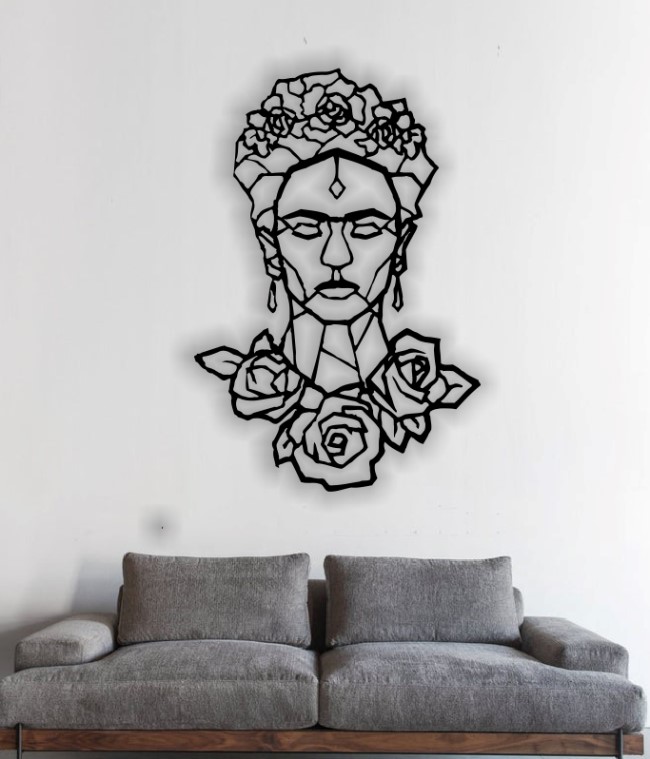 Frida Kahlo wall art – 3D Model – Vector files