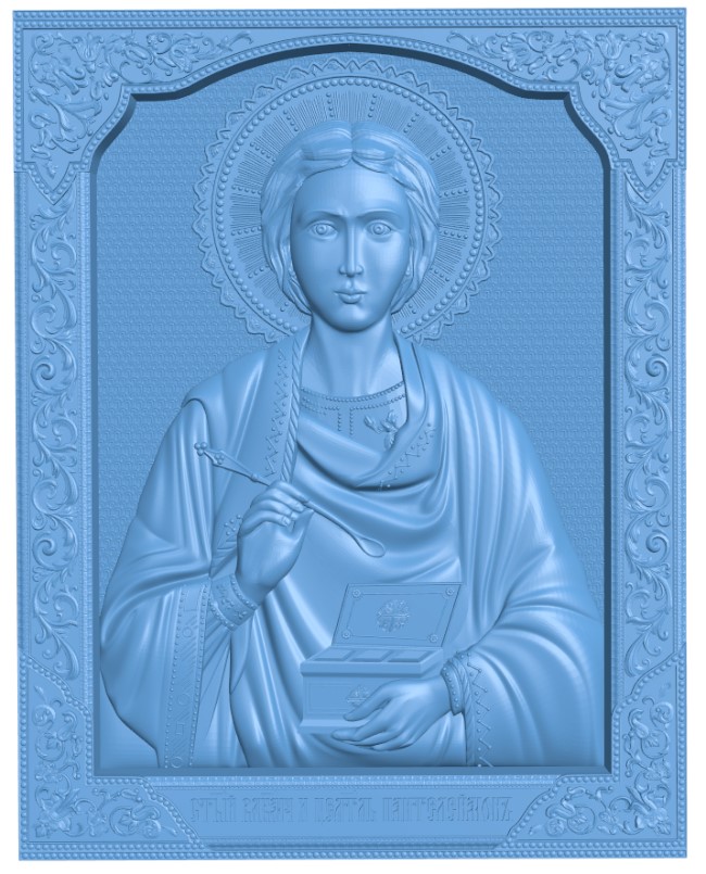 Icon Of The Healer Panteleimon