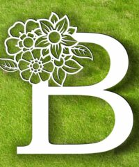 Letter B with flowers