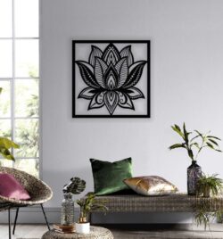 Lotus flower wall art