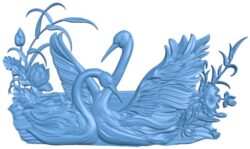 Painting of two swans (2)