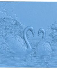 Painting of two swans
