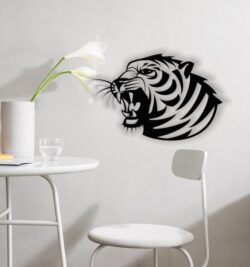 Tiger roar wall decor