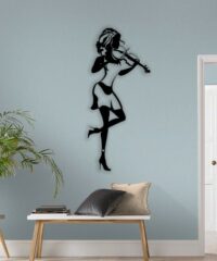 Woman with Violin wall decor